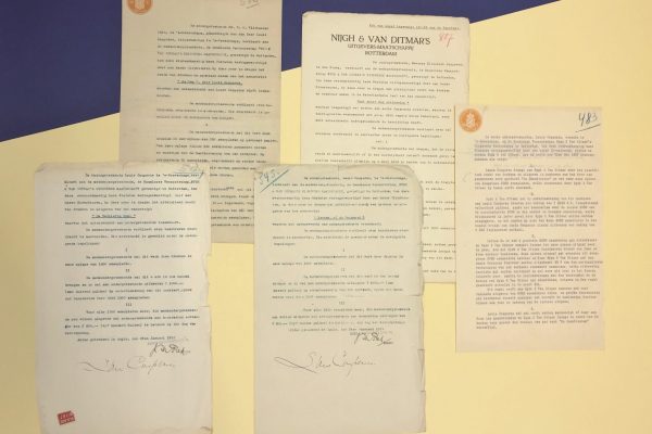 ContractenLouisCouperus_Collectie Literatuurmuseum