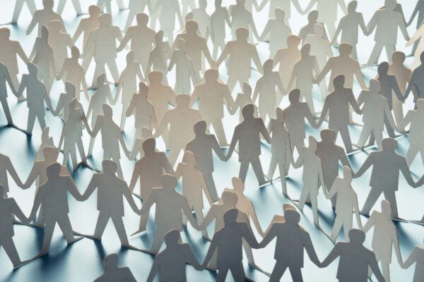 Paper,Cut,Figures,Connected,To,One,Another