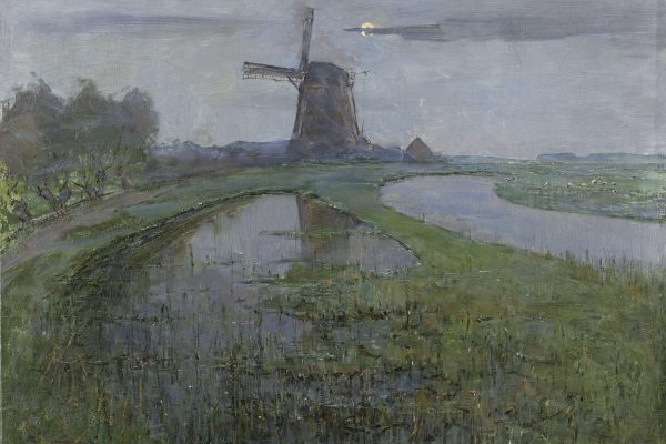 Oostzijdse_molen_aan_het_Gein_bij_maanlicht