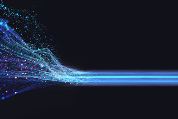 Neural,Network,3d,Illustration.,Big,Data,And,Cybersecurity.,Data,Stream.