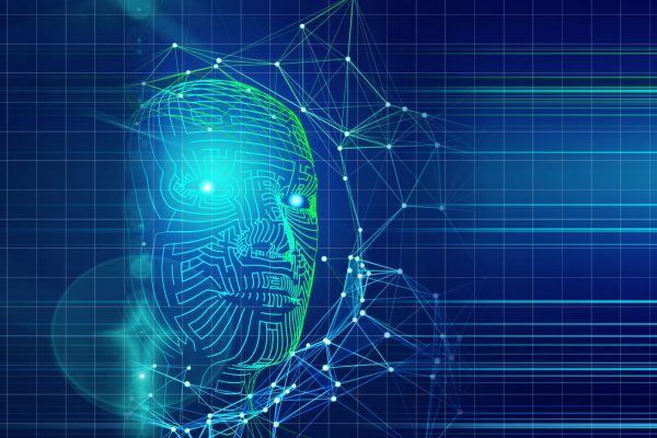 Technology,Background,Of,3d,Grid,Head,With,Lines,And,Lens