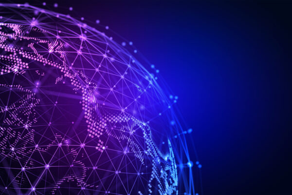 Connection,Lines,Globe.,Background,With,Light,Effect.,Global,International,Connectivity