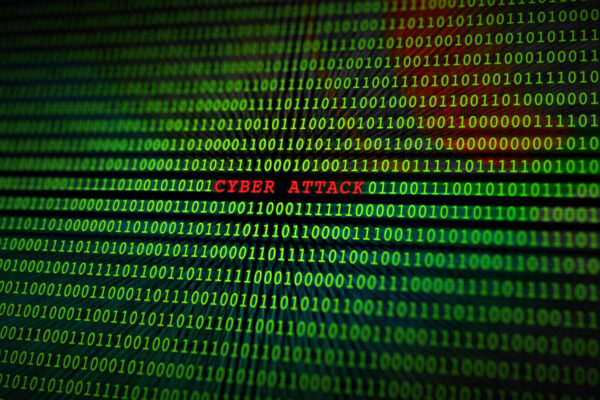 Cyber,Attack,On,A,Binary,Monitor,Screen